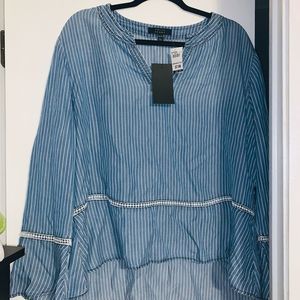 Kelly Renee chambray blouse NWT XXL
